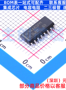 缓冲器/驱动器/收发器 CD74HC368M SOIC-16 TI/德州 电子元件配单