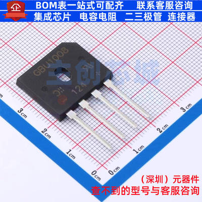 整流桥 GBU1008 GBU DIODES(美台) 电子元器件配单全新原装