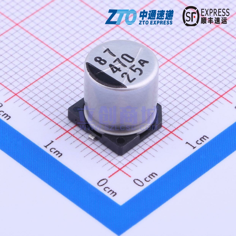 贴片型铝电解电容 25CE470AX SMD,10x10.2mm SUNCON(太阳电子)