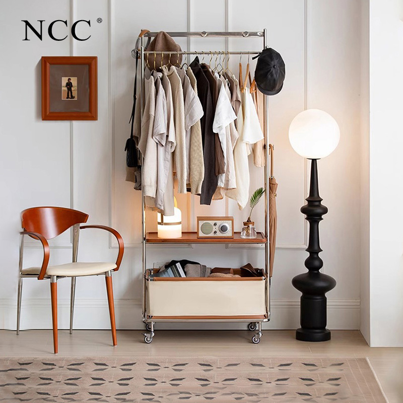 卧室挂衣架转角小型落地衣帽架入户门口家用客厅可移动玄关置物架