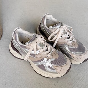 eos厚底老爹鞋女2026春季新款学生百搭休闲鞋子爆款运动鞋潮时尚