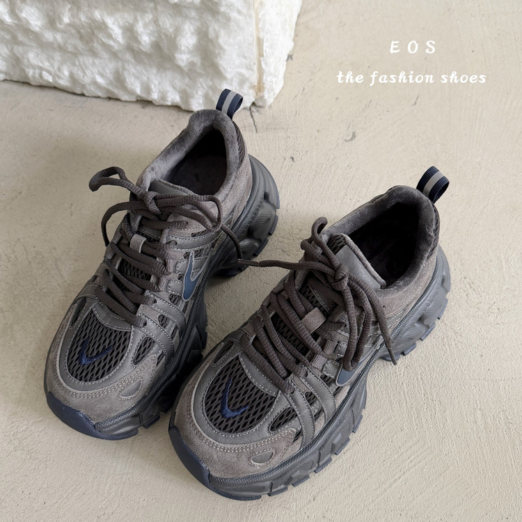 EOS厚底增高真皮老爹鞋