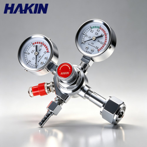 青岛HAKIN/华青扎啤机用二氧化碳减压器YQT-03啤酒机稳压阀压力表