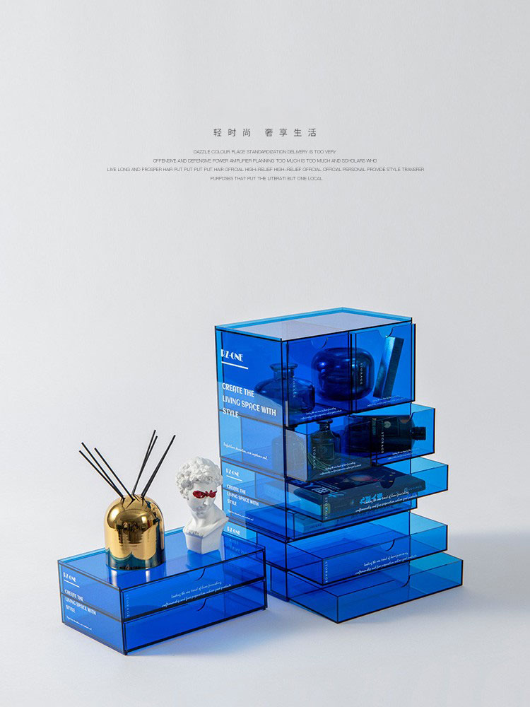 克莱因蓝潮流收纳盒ins风格