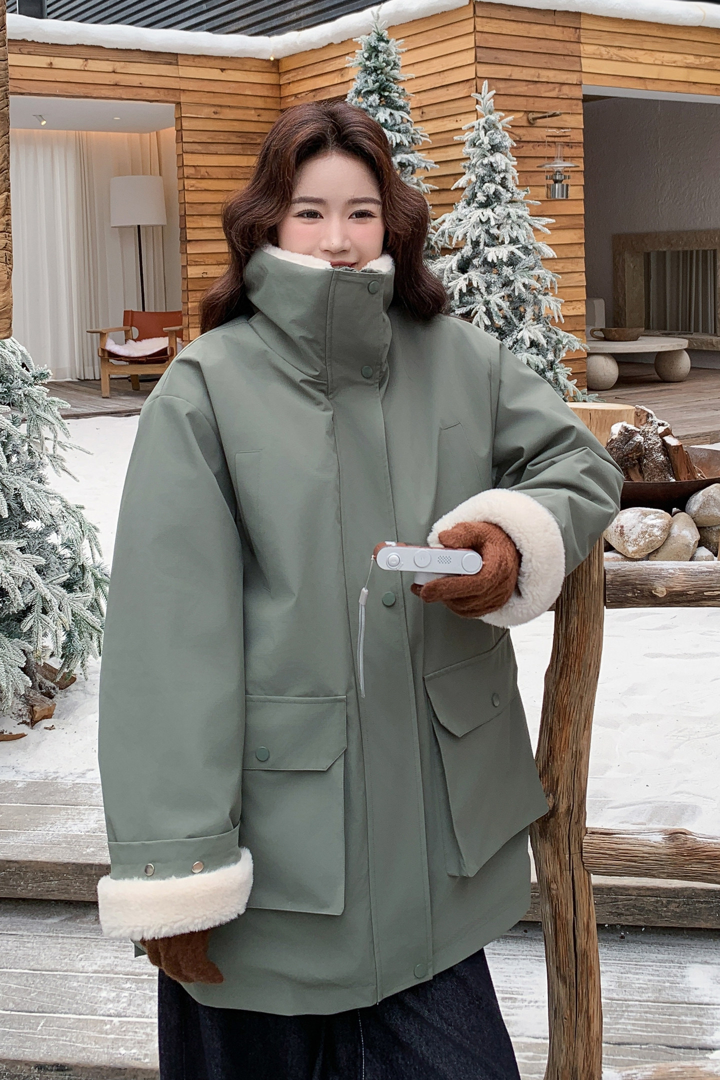新品现货防水面料B263-S2099-P215-K298,女装派克服,Yologo