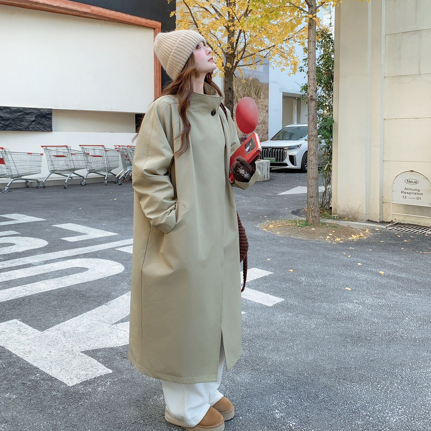 披风类风衣B263-S2105-P295-K44890羽绒现货,女装羽绒服,Yologo