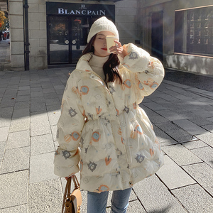 【大货已出】 22冬款 卡通印花收腰系带服 262A-W105-P155-K228图片