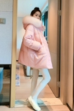 大货冬款新款羊角扣大毛领中长款棉服262A-W225-P175-K258，女装棉衣/棉服，Yologo