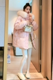 【大货已出】新增色羊角扣大毛领棉服262A-W225-P175-K258，女装棉衣/棉服，Yologo