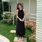 粉色甜美无袖挂脖上衣半身裙两件套女2025夏季新款简约气质套装潮，女装运动套装，Yologo