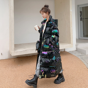 【大货 新货】22冬款 亮面印花免洗长款服 262A-W228-P195-K278图片