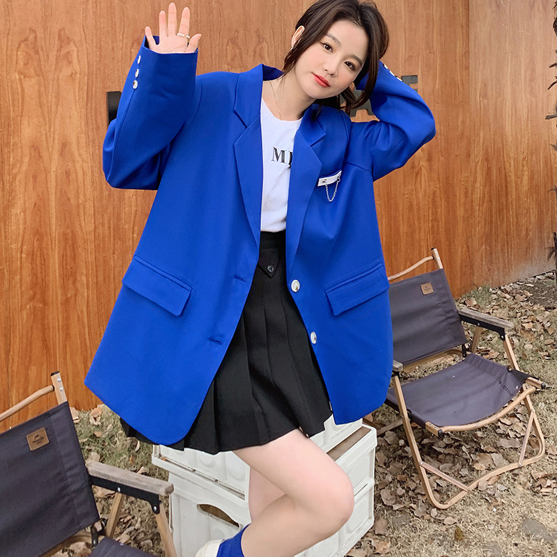 大货已出春款新款贴标宽松西装262A-S555-P120-K178，女装西装，Yologo