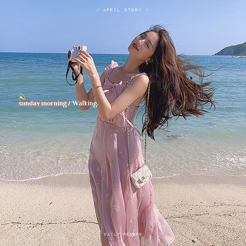 现货刺绣暮云纱连衣裙有买家秀262A-S140P90K148＋外搭P115K168，女装连衣裙，Yologo