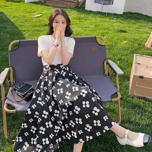 大貨已出 假兩件拼接花型連衣裙 有買(mǎi)家秀 262A-S668-P105-K158圖片