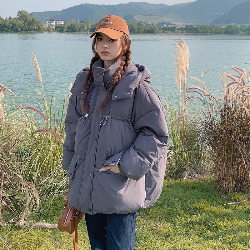 独特超好看紫灰色短款羽绒服女冬2024年新款流行漂亮高级感厚外套,女装羽绒服,Yologo