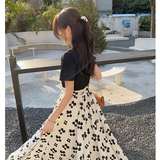 大货已出2024新花型假两件拼接连衣裙262A-S668-P105-K158，女装连衣裙，Yologo