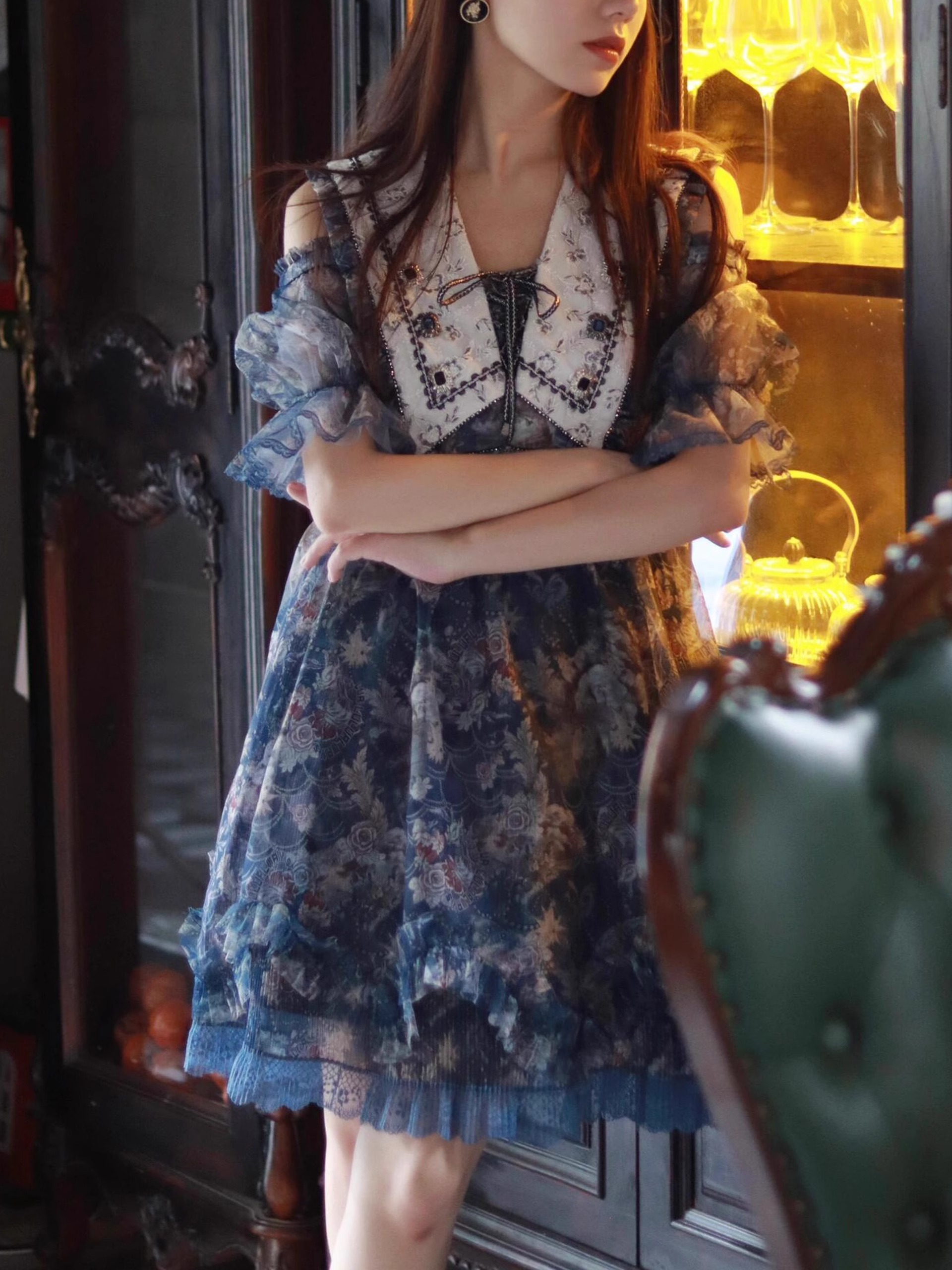 2025年夏今年流行爆款高端精致超好看小个子森系穿搭复古连衣裙子