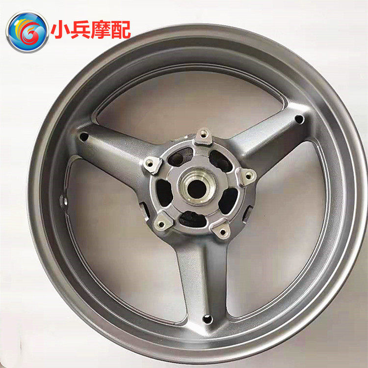 适用铃木跑车骊驰GW250 GW250S/F后钢圈摩托车铝轮轮毂银灰色碟刹