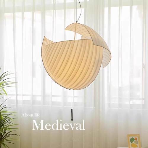 侘寂风餐厅吊灯复式LOFT楼梯灯