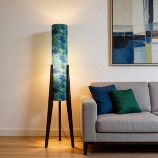 实木-Liberty布艺落地灯进口利伯缇面料氛围灯礼物礼品灯