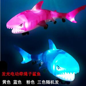 网红会跑电动鲨鱼小孩抖音玩具