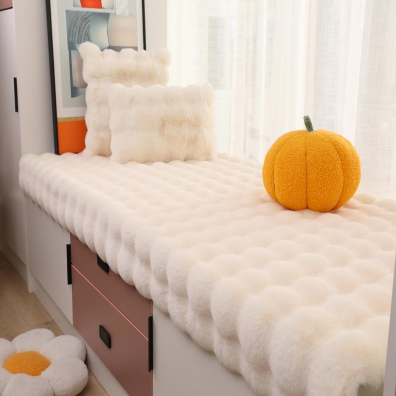 毛绒2025新款四季通用飘窗垫
