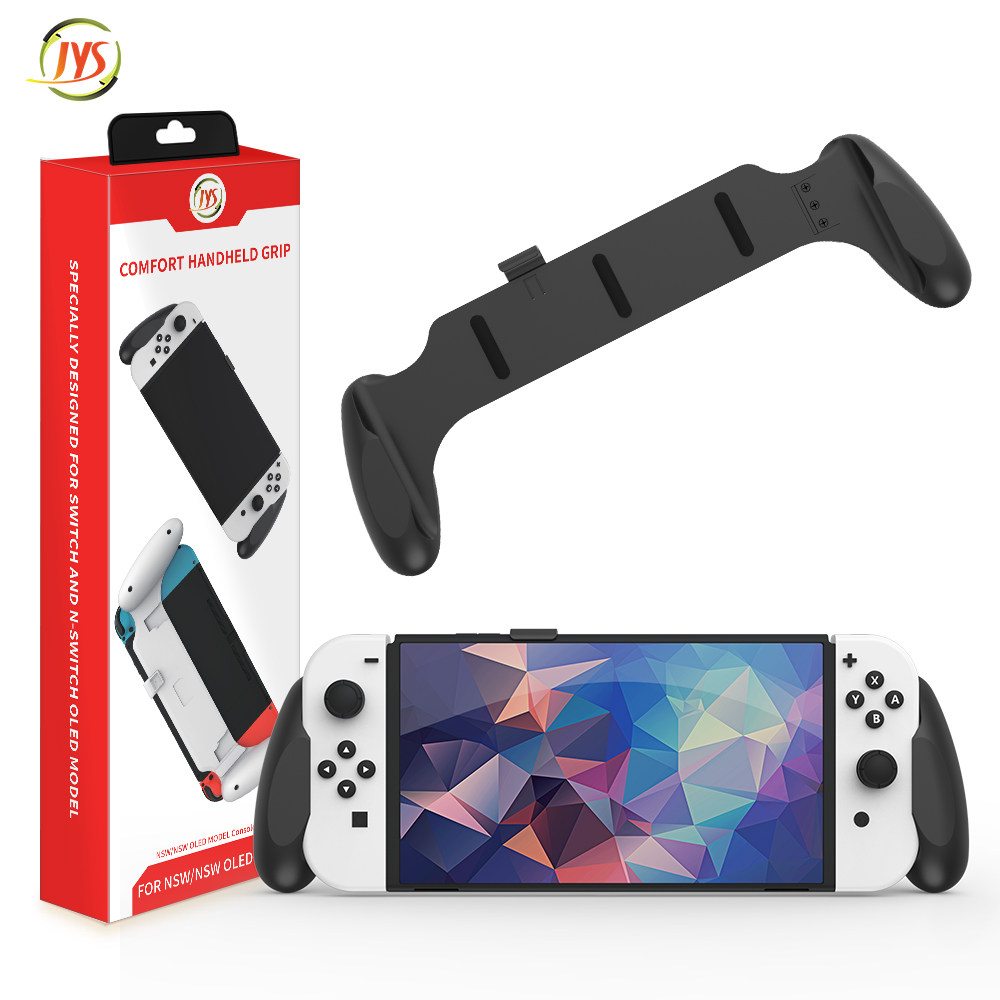 JYSS NEW SWITCH OLED HOST 2-IN-1 PLUGGABLE BASE GRIP BLACK AND WHITE OPTIONAL