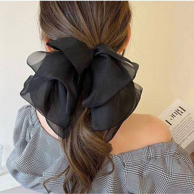 红色大蝴蝶结发夹后脑勺lolita发