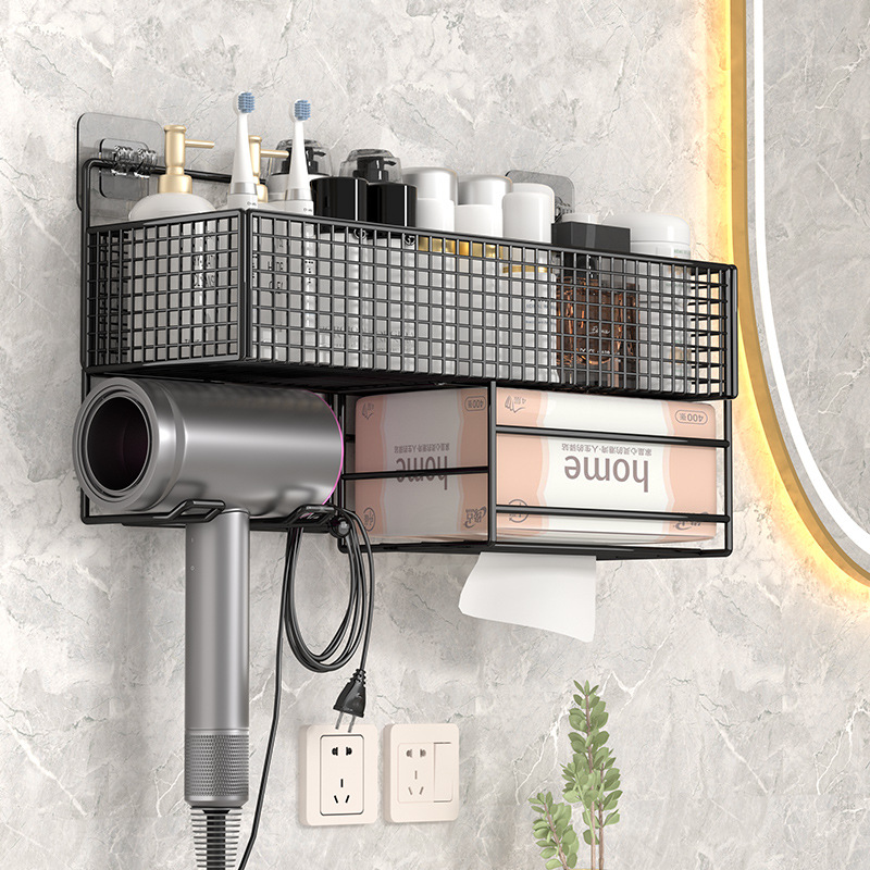 浴室置物架免打孔壁挂厕所卫生间