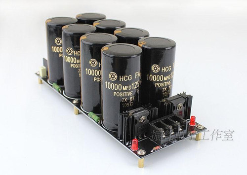 成品板rili8电容焊pcb音响功放