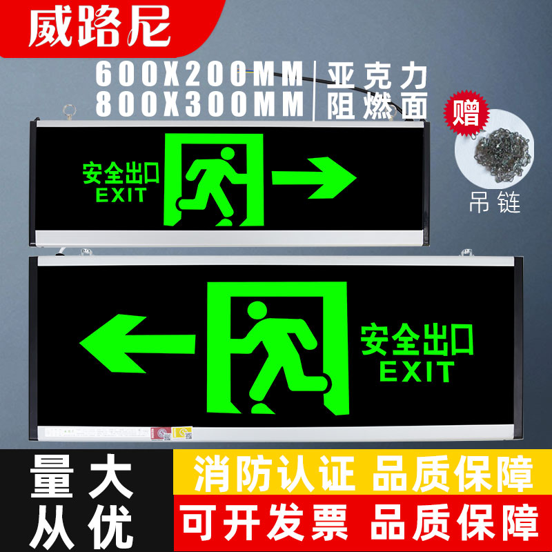 安全出口新国标左右消防应急灯