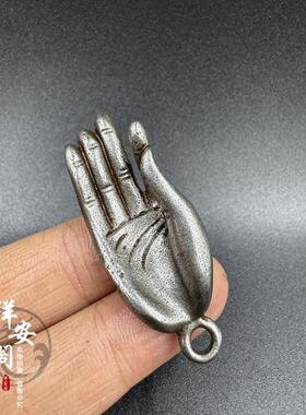 藏式藏传天铁托甲手工制作佛手项链吊坠挂件男女款文玩车挂