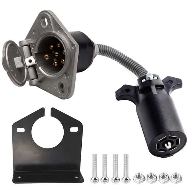 厂家直销RV7针转圆孔7针转换器