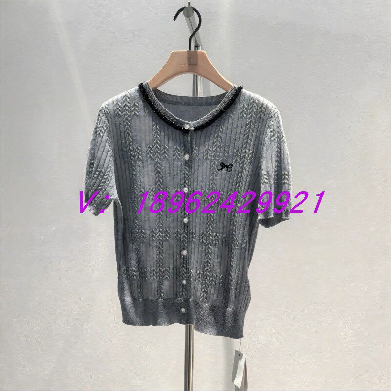 【影家正品】香系列专柜正品2025夏款短袖针织衫Z50413133051-599
