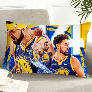 金州勇士篮球巨星克莱·汤普森Thompson海报同款抱枕头办公室靠垫