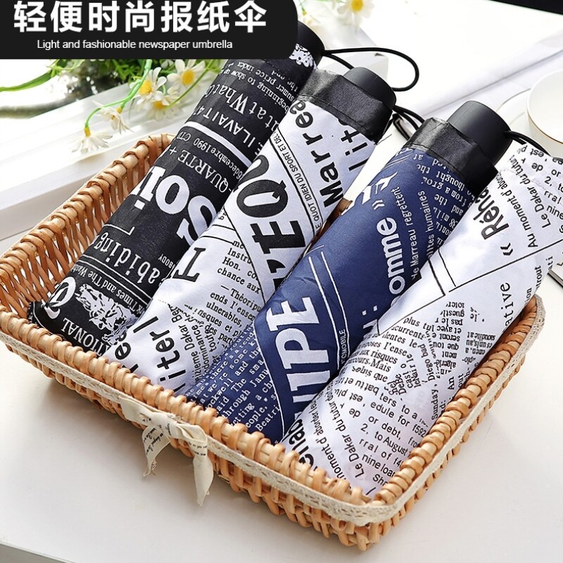晴雨伞防雨报纸雨伞迷你男搞怪少女简约全自动潮流大方情侣伞加厚在类目 居家日用, 伞/雨具/防雨/防潮, 伞中 - 来自Buy2taobao.com提供专业的淘宝代购服务