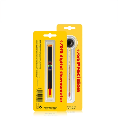 Аквариум, желтый маленький термометр, Германия, измерение температуры