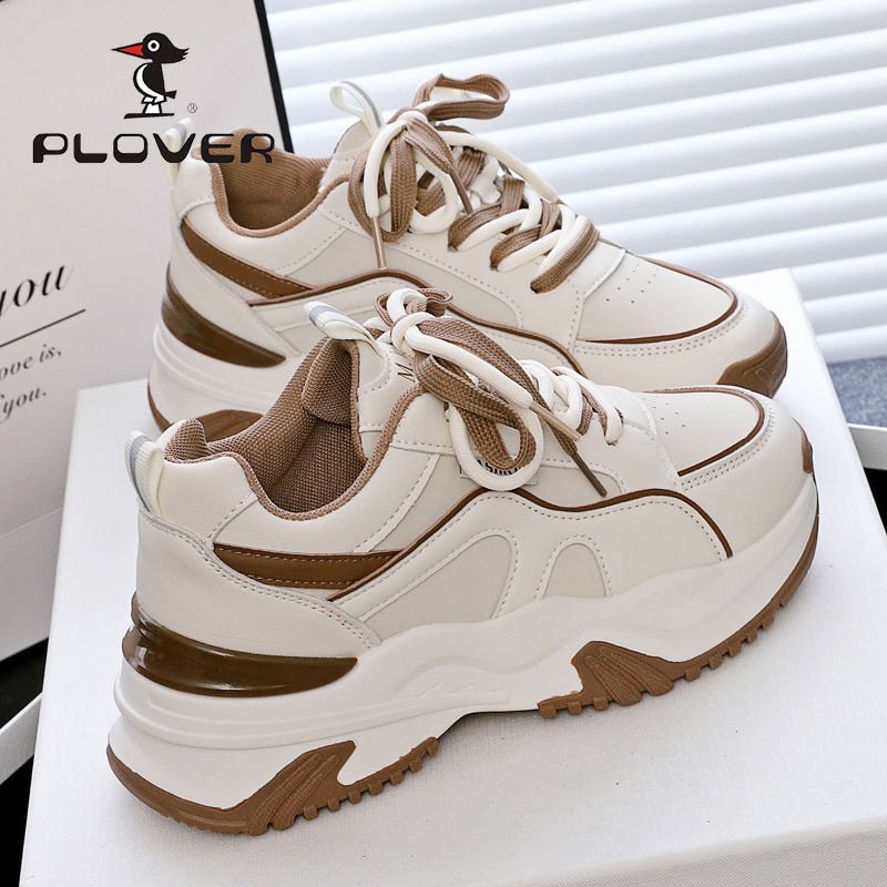 PLOVER老爹鞋ins超火女2025春季新款舒适百搭厚底爆款跑步运动鞋,女鞋,时尚休闲鞋,淘宝优惠券,粉丝福利购,淘宝优惠卷