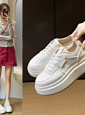 2025春季小白鞋新款韩版ins女学生厚底运动板鞋休闲街拍hb608