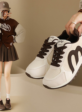 ins韩版新款老爹鞋2026春季学生阿甘鞋运动跑步鞋休闲鞋hl8853