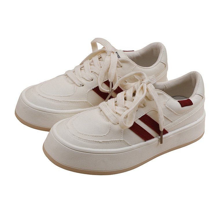 白原创HT0122设计拼色小白鞋2025新款平底休闲鞋子女鞋代销,女鞋,时尚休闲鞋,淘宝优惠券,粉丝福利购,淘宝优惠卷