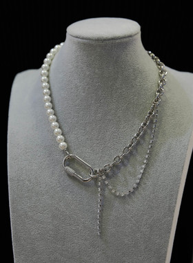 出口新加坡 小众潮流 双层链条 叠戴 女士项链 首饰 送礼