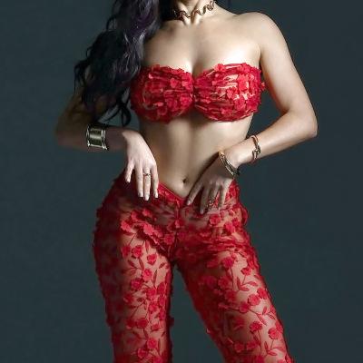 3D Flower Netting Sexy Split Set Underwear薄纱性感内衣套装女