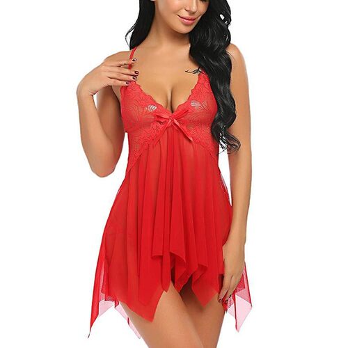 Sexy Sleepwear Large Size Night Dress Lingerie Plus Size