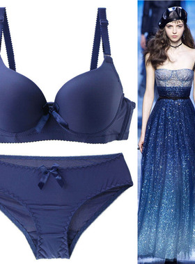 Smooth surface aggregation bra set, women's bra underwear