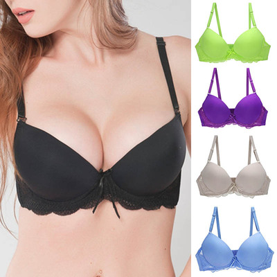 Sexy Lingerie Push Up bra Top chest lace bra student small c