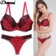size printed bra Women lace plus lingerie and set大码 文胸