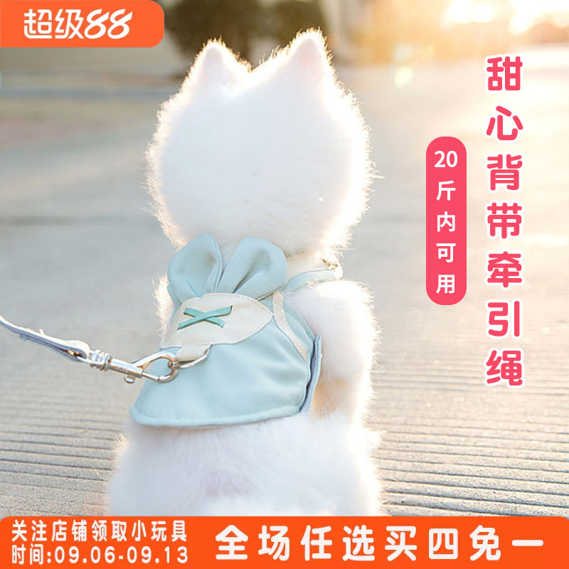 背带比熊博美宠物用品狗狗牵引绳图片