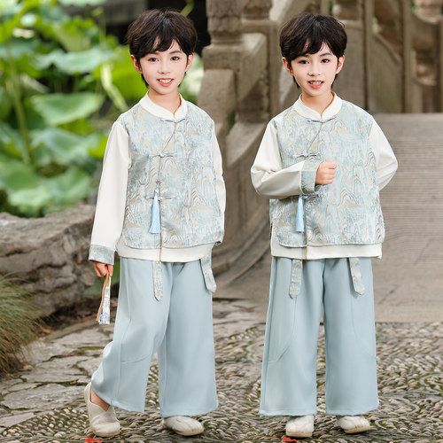 新中式唐装汉服古风表演服