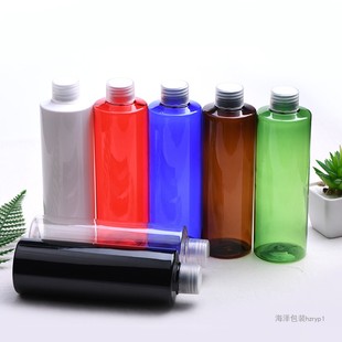 250ml毫升平肩旋盖瓶 洗发水沐浴露PET分装瓶 带内塞塑料空瓶海泽